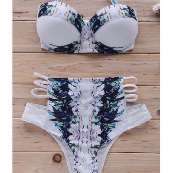 High wasted bathing suit