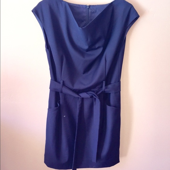 Paul and Joe Sister Dresses & Skirts - Paul and Joe Sister BLACK Dress w/drape neckline