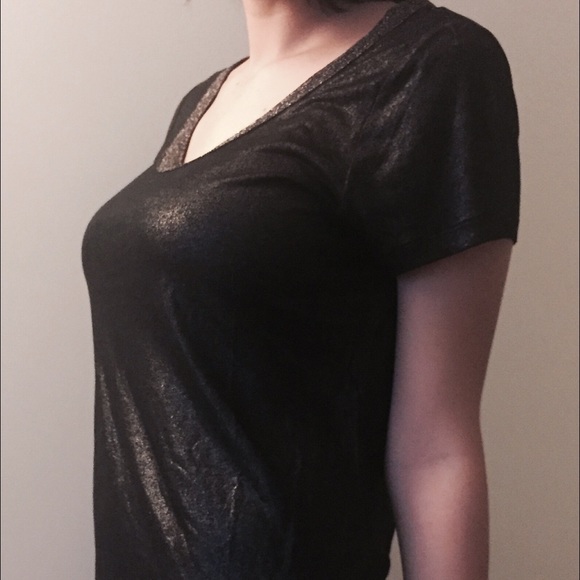 Juicy Couture black glittery long top - Picture 3 of 4
