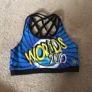 Cheer Athletics Worlds 2015 practice sports bra