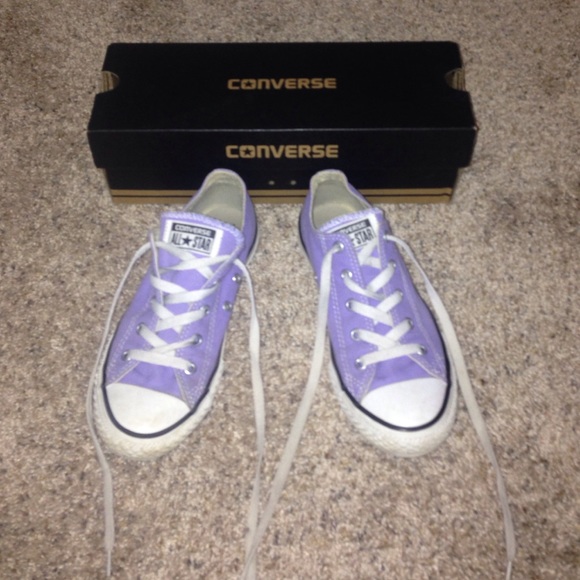 Pastel purple converse