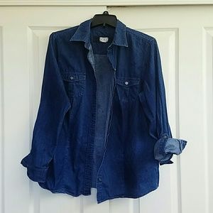 Chambray button up top