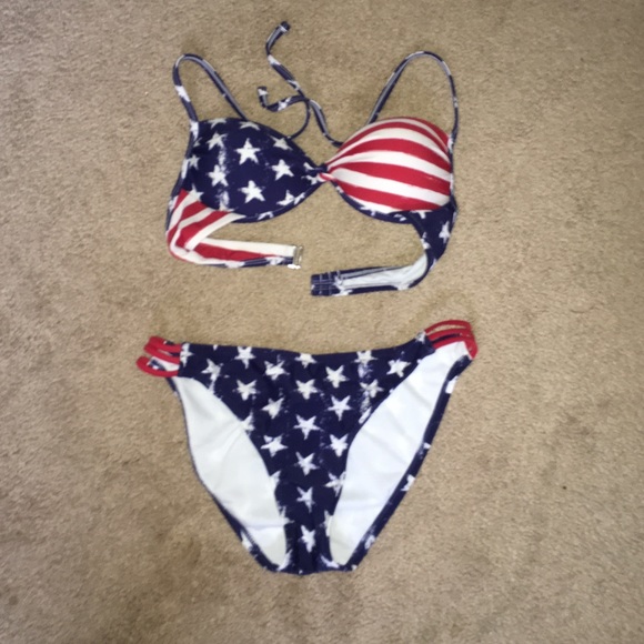 American flag bikini