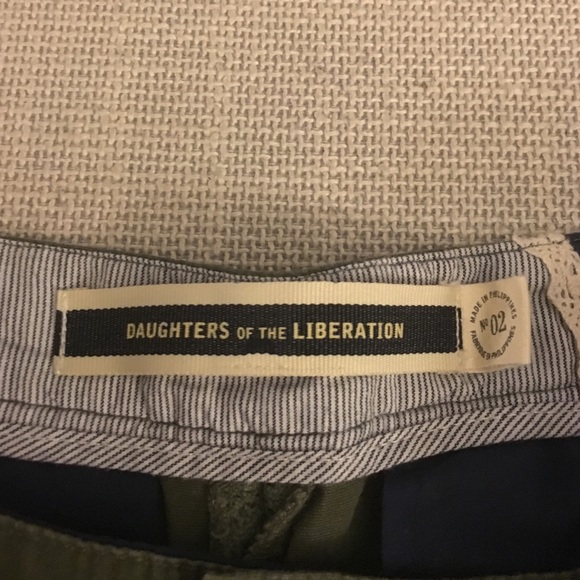 Anthropologie DOL Army Green Knit Shorts - Picture 2 of 3