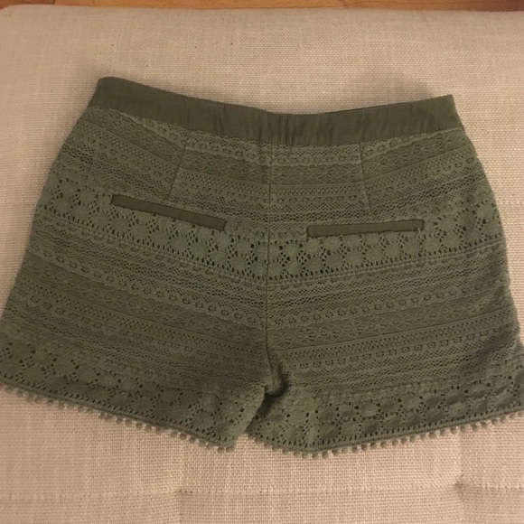Anthropologie DOL Army Green Knit Shorts - Picture 3 of 3