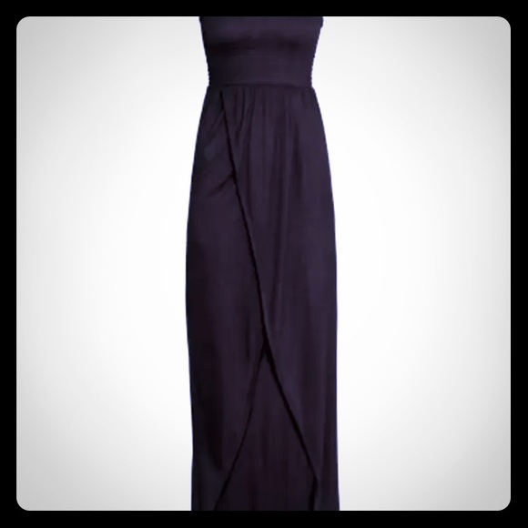 ISO H&M black tulip maxi dress