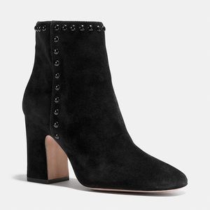 Coach Suede Felicia Bootie Black Sz 7.5 PRICE FIRM
