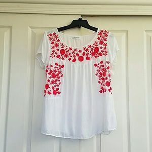 Embroidered top