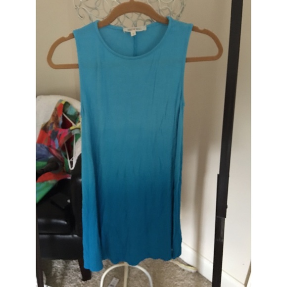 Blue ombré tank dress