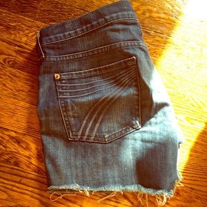 7 for all Mankind cut-off shorts