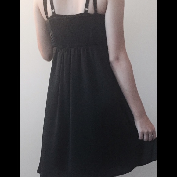 Black soft formal dress.  goth pinup - Picture 3 of 4