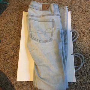 Light denim American eagle jeans