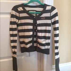 Hollister stripped cardigan
