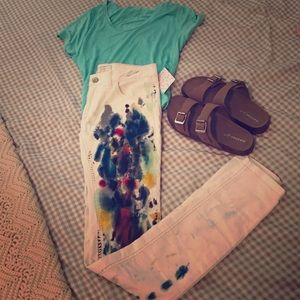 Free people paint pants