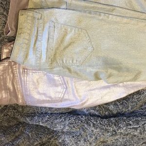 Shimmery Skinny Jeans