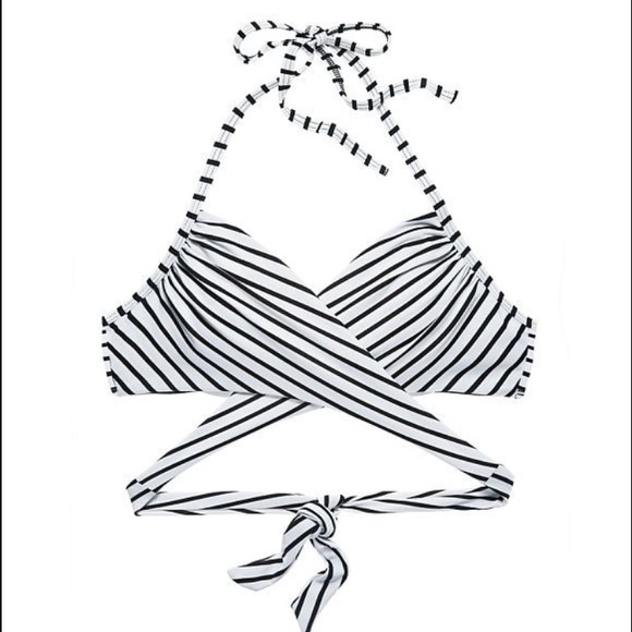 VICTORIAS SECRET wrap halter striped