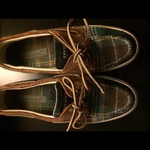 Plaid Sperry Boat Shoes