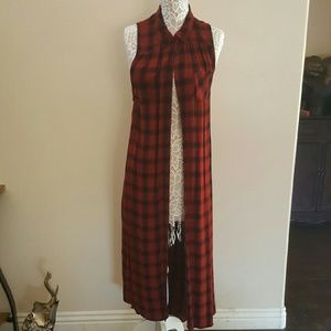 Long flannel shirt, NEW, NEVER WORE