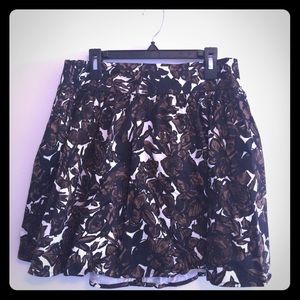 Floral F21 Circle Skirt