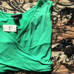 Emerald green peplum dress