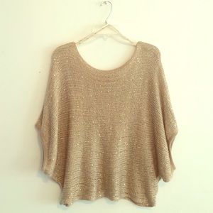 Sparkly Gold/Tan F21 Sequin Top