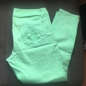 Lilly Pulitzer Worth Skinny Mini Zip Jeans (14)