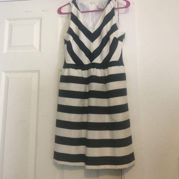 Black and White LOFT Dress