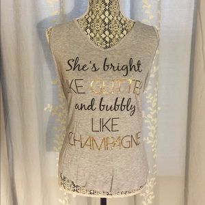 LAST ONE! •Bright like glitter tank•