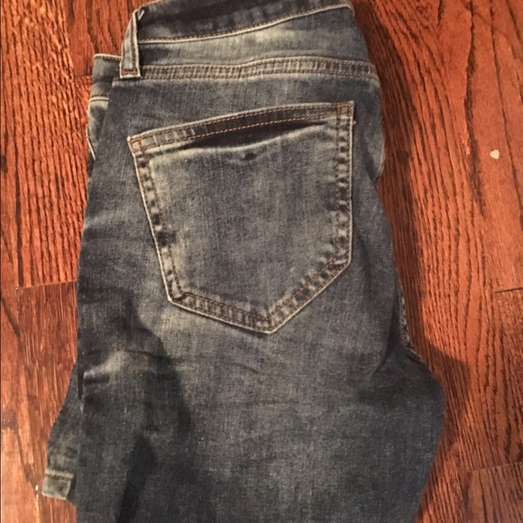 Zara distressed skinny jeans