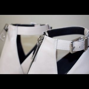 Peep toe booty heels