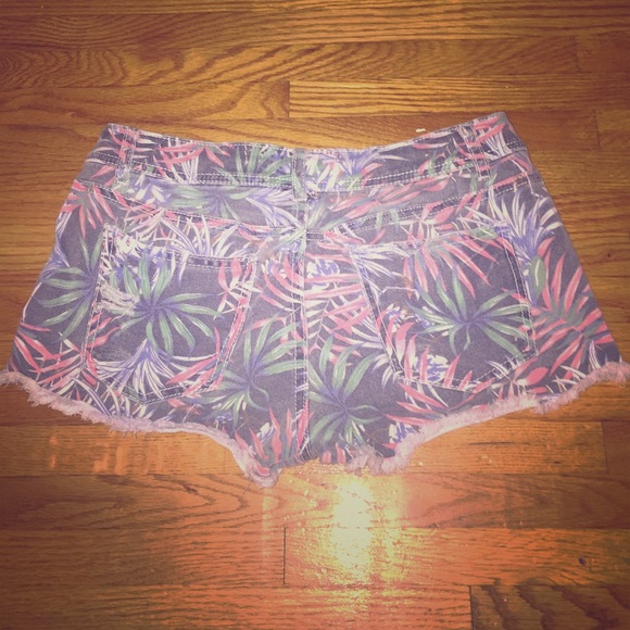 Colorful tropical summer shorts