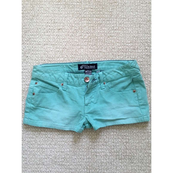 Light blue/green Jean shorts