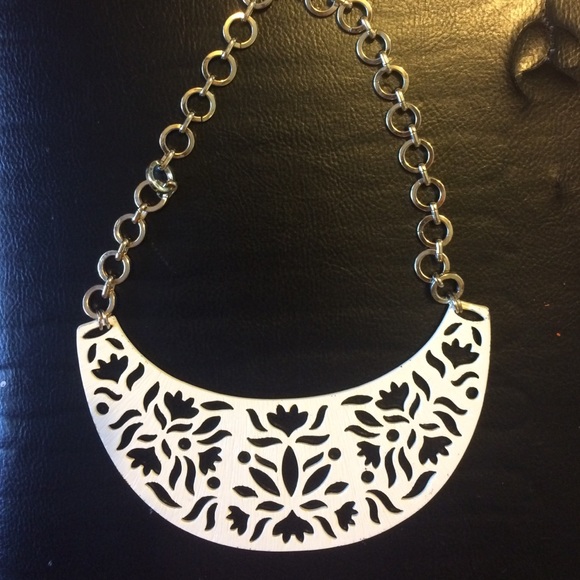White Statement necklace