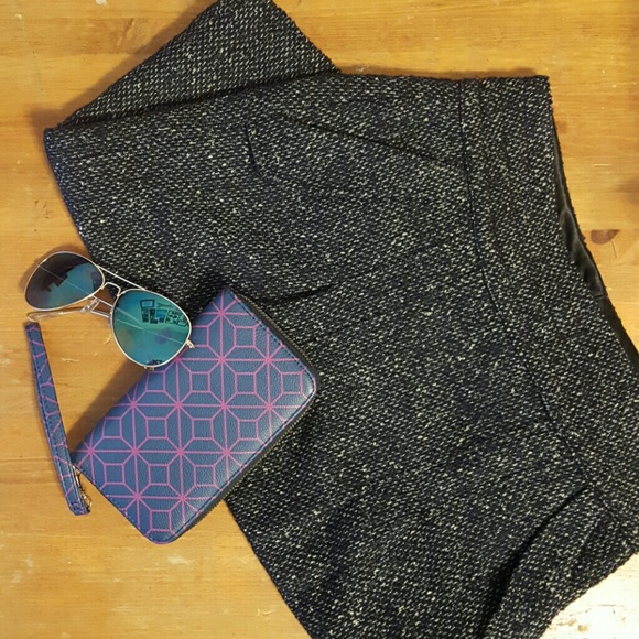 Cabi Navy/cream Tweed Pencil Skirt - Picture 1 of 4