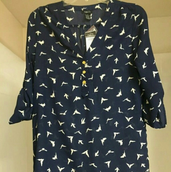 Navy Blue Blouse