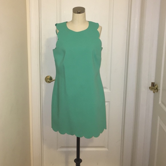 Jcrew scalloped dress