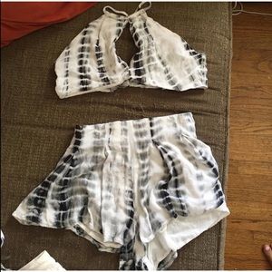2 piece crop top set