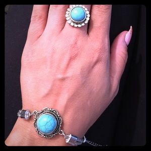 💥 SALE 💥 Turquoise Bracelet and ring set