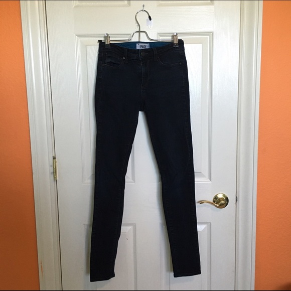 Paige denim mid rise dark jeans