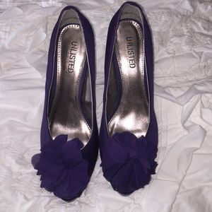 Purple heels, worn once