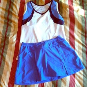 ❤️Blue Athletic Tank & Skort Bundle❤️