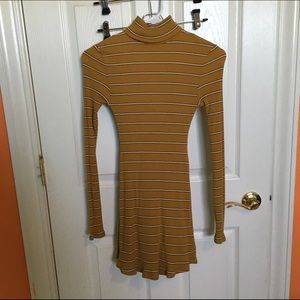 UO striped turtle neck dress