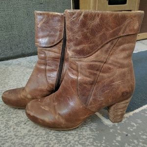 Born Distressed Leather Ankle Boots