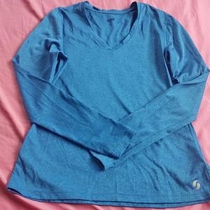 Blue athletic/light wear long sleeve