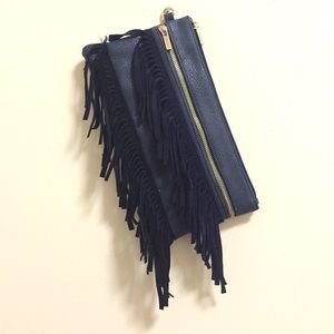 fringed clutch