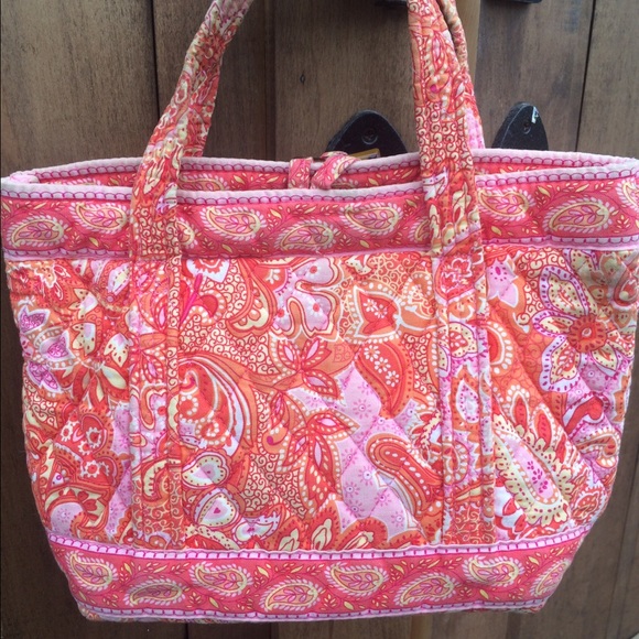 Vera Bradley Sherbet Paisley tote