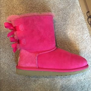 Pink Bailey Bow UGGS