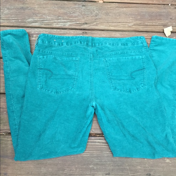 Green corduroy American Eagle jeans