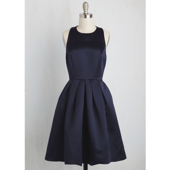 ModCloth Dresses & Skirts - Won't You Sway? Navy Dress
