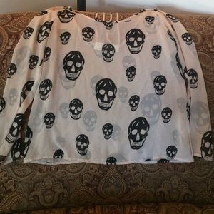 Vintage Havana skull long sleeve shirt